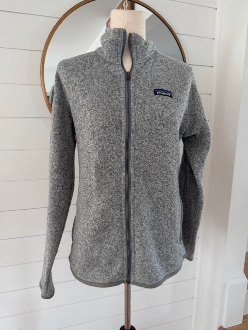 Patagonia Heather Gray Womens Better Sweater Zip-Up Fleece